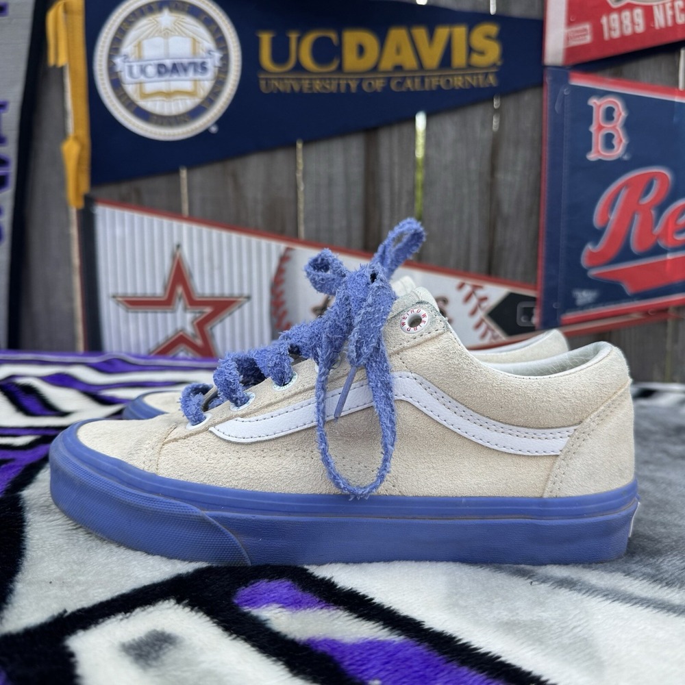 Size M6/W7.5 - Vans X Tierra Whack Style 36 White/Blue Sneakers
